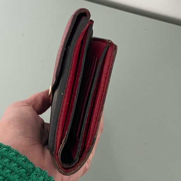 Louis Vuitton Cerise Pallas Compact Monogram & Red Leather Wallet CA4175 - Picture 15 of 17